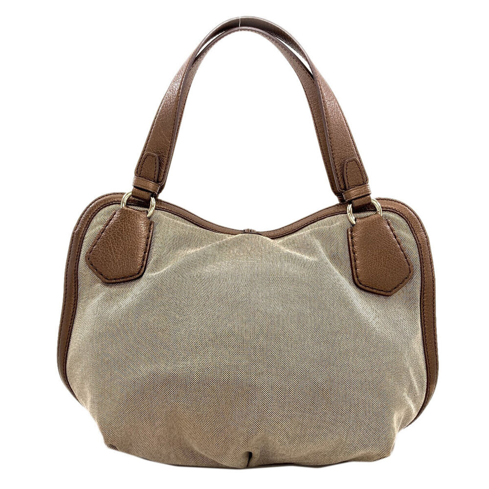 Celine canvas carriage handbag Black